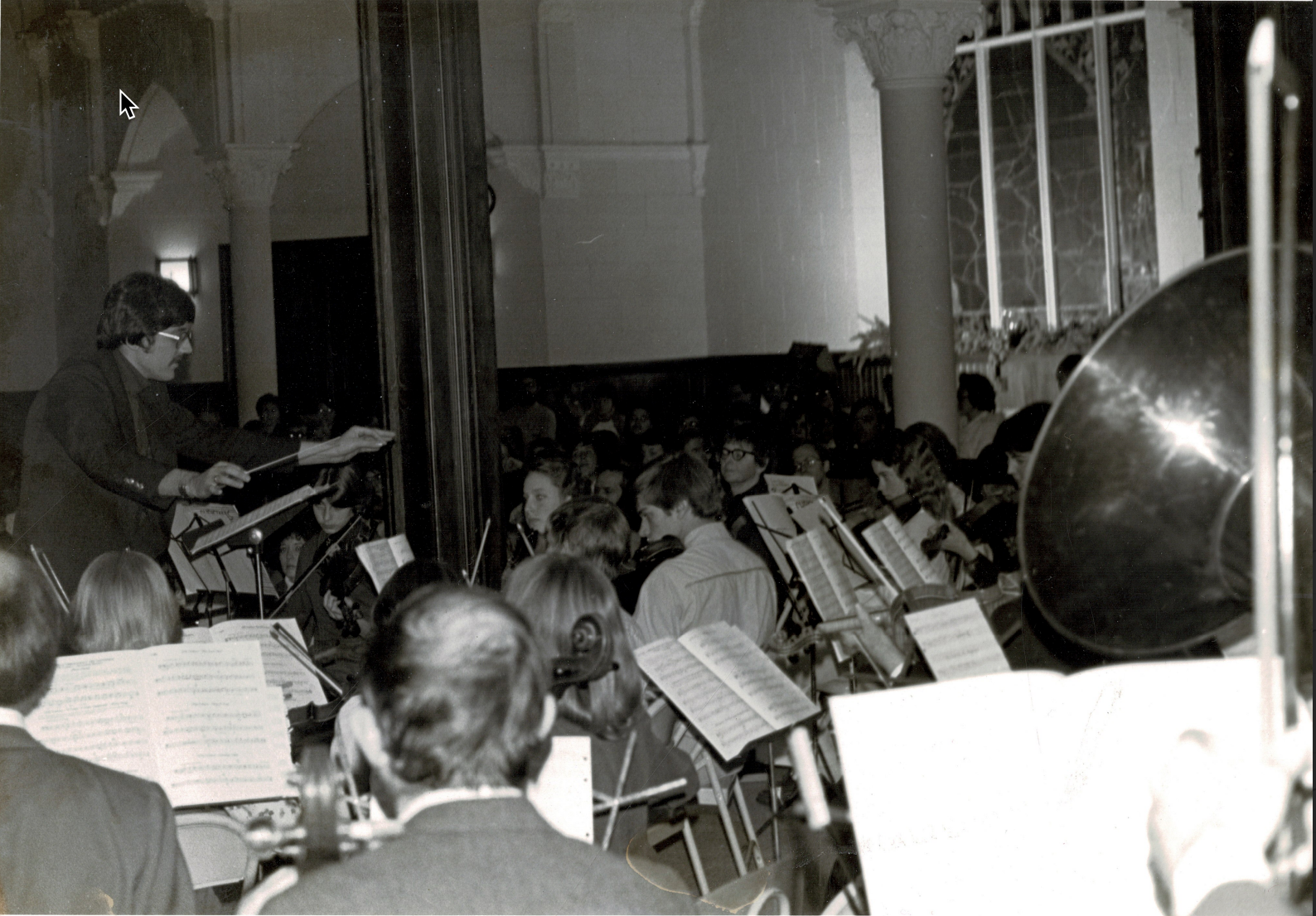 Brian Arnold conducting sometime between 1977-1984